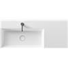 CERAMICA ALICE Lavabo Spy appoggio/sospeso cm. 101x46 rettangolare con vasca a sinistra in ceramica bianco - Cod. Articolo: 34360101