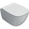 Ceramica globo Water Genesis sospeso senza brida (rimless) salvaspazio cm. 50x36 bianco di Ceramica Globo