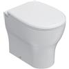 Ceramica globo Water Grace filomuro scarico traslato senza brida (rimless) cm. 52x36 bianco lucido di Ceramica Globo