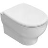 Ceramica globo Water Grace sospeso senza brida (rimless) cm. 52x36 bianco lucido di Ceramica Globo
