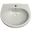 BAGNOEXPERT Lavabo Donatello New sospeso o su colonna cm. 63x53 bianco lucido - Cod. Articolo: 00100