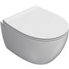 Ceramica globo Water 4all sospeso salvaspazio senza brida (rimless) cm. 48x37 bianco lucido di Ceramica Globo