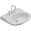 CERAMICA GLOBO Lavabo Paestum sospeso/su colonna 71x58 particolare in ceramica bianco - Cod. Articolo: PA006.BI