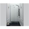Tamanaco Porta doccia TEPB43 in cristallo 6 mm trasparente cm. 90 (est. 87,5/89,5) con profilo cromato di Tamanaco