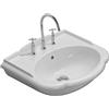 Ceramica globo Lavabo Paestum sospeso/su colonna cm. 62x54 particolare in ceramica bianco lucido di Ceramica Globo