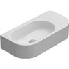 Ceramica globo Lavabo Forty3 sospeso cm. 55x27 in ceramica bianco lucido di Ceramica Globo