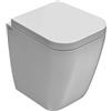 Ceramica globo Water Mini Stone filomuro cm. 45x36 bianco lucido di Ceramica Globo