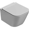 Ceramica globo Water Mini Stone sospeso salvaspazio senza brida (rimless) cm. 45x36 bianco lucido di Ceramica Globo