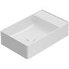 Ceramica globo Lavabo T-Edge appoggio 55x35 rettangolare in ceramica bianco lucido di Ceramica Globo