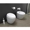 CERAMICA GSG Sanitari Touch filomuro senza brida con sedile avvolgente - Cod. Articolo: TOWC01SC000+TOBI01000+TOCOPRTI000
