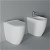 CERAMICA ALICE Sanitari Form filomuro rialzati senza brida cm. 54x35 con sedile sottile standard - Cod. Articolo: 22270101+22280101+MC2201E