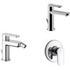 Paffoni Composizione Candy miscelatori lavabo bidet e doccia in ottone cromo di Paffoni