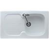 Ceramica galassia Lavello cucina 1 vasca incasso 86x50 h2 in ceramica con gocciolatoio reversibile Genius di Galassia