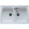 Ceramica galassia Lavello cucina 2 vasche incasso 86x50 in ceramica reversibile Genius di Galassia