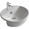 CERAMICA GALASSIA Lavabo M2 semincasso cm. 50x43 in ceramica bianco lucido - Cod. Articolo: 5200