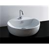 CERAMICA GALASSIA Lavabo M2 appoggio diametro 48 cm. tondo in ceramica bianco lucido - Cod. Articolo: 5203M