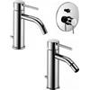 PAFFONI Composizione Light, miscelatori lavabo, bidet e doccia con deviatore in ottone cromo di Paffoni - Cod. Articolo: LIG075CR+LIG135CR+LIG015CR