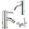 PAFFONI Composizione Light, miscelatori lavabo, bidet e vasca in ottone cromo di Paffoni - Cod. Articolo: LIG075CR+LIG135CR+LIG023CR