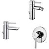 PAFFONI Composizione Stick, miscelatori lavabo, bidet e doccia in ottone cromo di Paffoni - Cod. Articolo: SK075HCR+SK135HCR+SK010CR