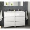 Salgar Mobile a terra Arenys cm. 120 con lavabo bianco lucido di Salgar