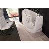 Bagnoexpert Vasca facile 130x75 con seduta ergonomica a sinistra