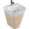 CERAMICA AZZURRA Mobile sospeso con lavabo Build cm. 44x47 olmo naturale di Ceramica Azzurra - Cod. Articolo: MBB50SN+BULP05050T0MBI