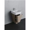 CERAMICA AZZURRA Mobile a terra con lavabo Build cm. 59x47 cemento di Ceramica Azzurra - Cod. Articolo: MBB65C+BULP06550T0MBI
