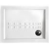 Ceramica althea Piatto doccia 80x100 h.5,5 in ceramica bianco lucido Ito di Ceramica Althea