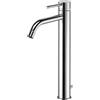 Paffoni Miscelatore lavabo Light alto con scarico in ottone cromo di Paffoni