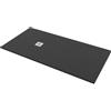 Bagnoexpert Piatto doccia 80x150 h.2,8 in marmo resina effetto pietra nero opaco Ardesia