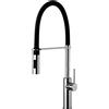 PAFFONI Miscelatore lavello cucina Light in ottone cromo con molla nero opaco di Paffoni - Cod. Articolo: LIG179CRNO