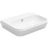 CERAMICA GSG Lavabo Cruise sospeso/appoggio cm. 65x48 semicircolare in ceramica bianco lucido - Cod. Articolo: CRLAVBW65000