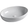 CERAMICA GSG Lavabo Easy appoggio 55x42 ovale in ceramica bianco lucido - Cod. Articolo: EALAVOV55000