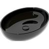CERAMICA GSG Lavabo Easy appoggio 55x42 ovale in ceramica nero lucido - Cod. Articolo: EALAVOV55002