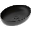CERAMICA GSG Lavabo Easy appoggio 55x42 ovale in ceramica nero opaco - Cod. Articolo: EALAVOV55003