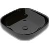 CERAMICA GSG Lavabo Easy appoggio salvaspazio 45x45 quadro in ceramica nero lucido - Cod. Articolo: EALAVQU45002