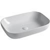 Ceramica gsg Lavabo Easy appoggio 62x42 rettangolare in ceramica bianco lucido di Ceramica GSG
