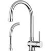 PAFFONI Miscelatore lavello cucina Stick con doccia estraibile in ottone cromo di Paffoni - Cod. Articolo: SK185CR
