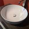 Bagnoexpert Lavabo Smile appoggio salvaspazio dia. 41 5 tondo in ceramica