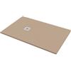 Bagnoexpert Piatto doccia 90x120 h.2,8 in marmo resina effetto pietra sabbia opaco Ardesia
