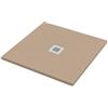 Bagnoexpert Piatto doccia 90x90 h.2 8 in marmo resina effetto pietra sabbia opaco Ardesia