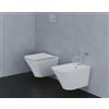 Ceramica azzurra Sanitari Build sospesi senza brida con sedile softclose di Ceramica Azzurra
