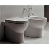 Ceramica azzurra Sanitari nuvola filomuro rialzati scarico traslato senza brida con sedile sottile softclose di Ceramica Azzurra