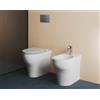 Ceramica azzurra Sanitari Pratica filomuro con scarico traslato senza brida con sedile standard di Ceramica Azzurra