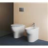 Ceramica azzurra Sanitari Pratica filomuro con scarico traslato senza brida con sedile softclose di Ceramica Azzurra