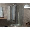 Tamanaco Box doccia FLEX in cristallo 6 mm satinato 90x90 con profilo cromo di Tamanaco