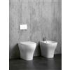Ceramica azzurra Sanitari XL filomuro rialzati senza brida h.49 con sedile standard di Ceramica Azzurra