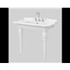 Art ceram Gambe in ceramica a terra con lavabo Hermitage cm. 92x58 in ceramica bianco lucido di Art Ceram