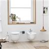 ART CERAM Sanitari Hermitage sospesi cm. 55x36 con sedile softclose bianco - Cod. Articolo: HEV01001+HEB00301+HEA0050171