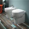ART CERAM Sanitari Smarty 2.0 filomuro senza brida cm. 50x35 con sedile avvolgente softclose - Cod. Articolo: SMV00201+SMB00201+SMA0010171